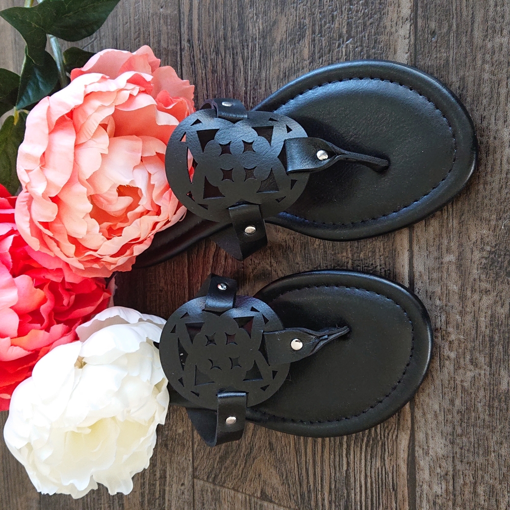 🌸Medallion Sandals- Black